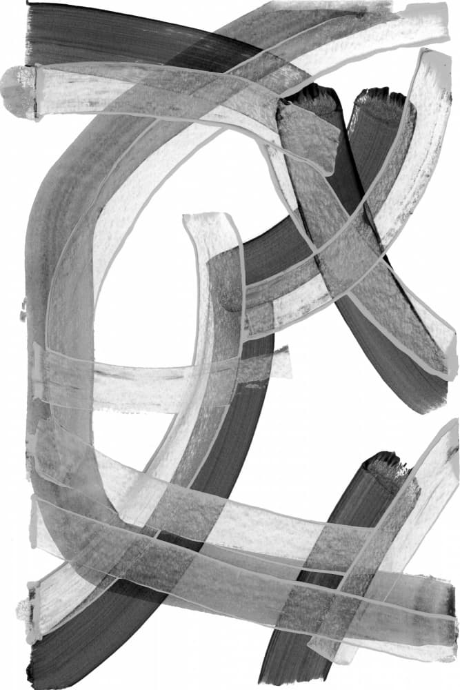 Abstract Flowing Strokes by cartissi — canvas wall art