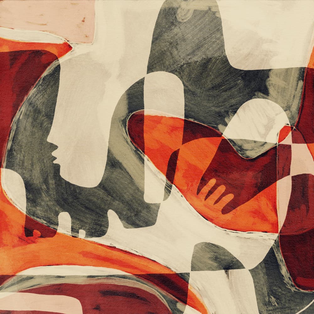 Unfolding 3 by Shatha Al Dafai — canvas wall art
