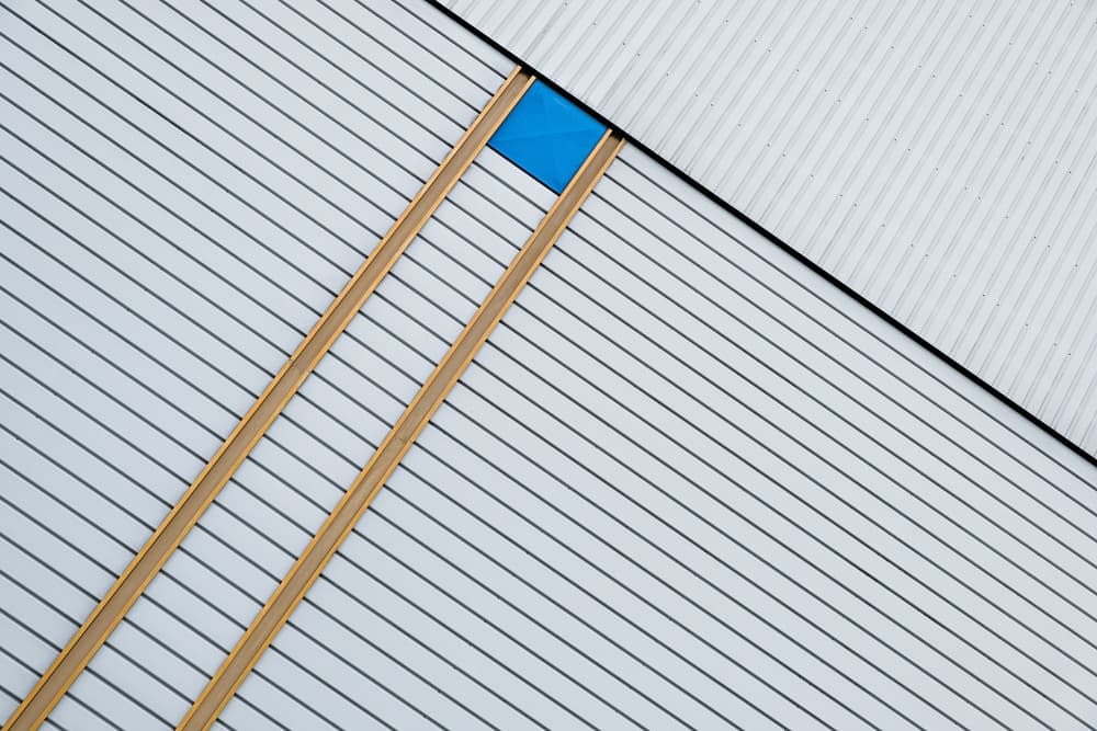 Modern Stripes Blue Detail by Rolf Endermann — canvas wall art