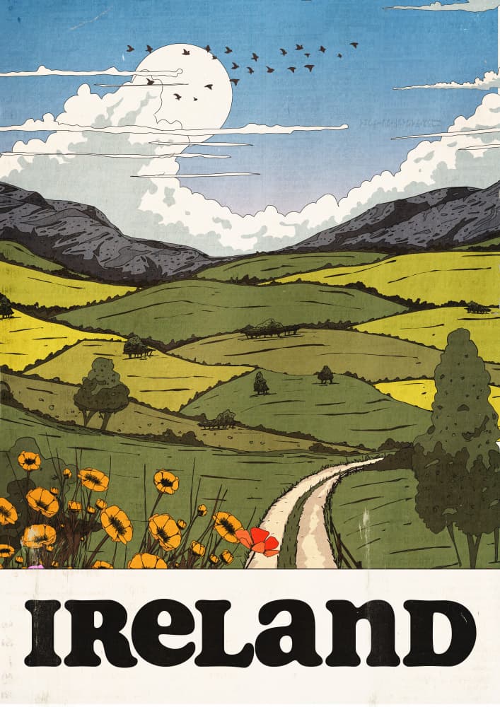 Ireland Scenic Countryside by Nicholas — canvas wall art