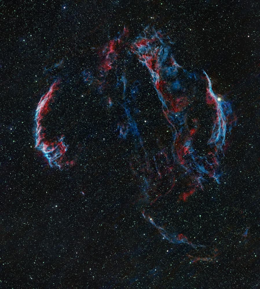 Cosmic Veil Nebula by Bruce Li — canvas wall art