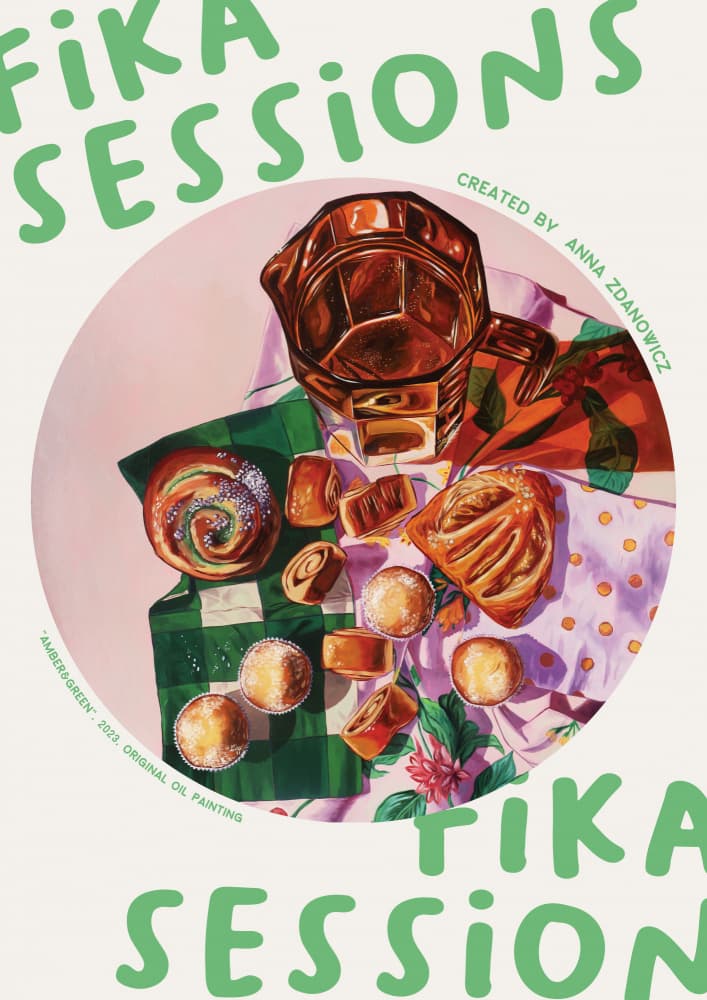 Fika Session Treats by Anna Zdanowicz — canvas wall art