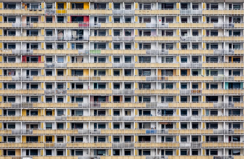 Urban Apartment Grid by Peter Pfeiffer — canvas wall art