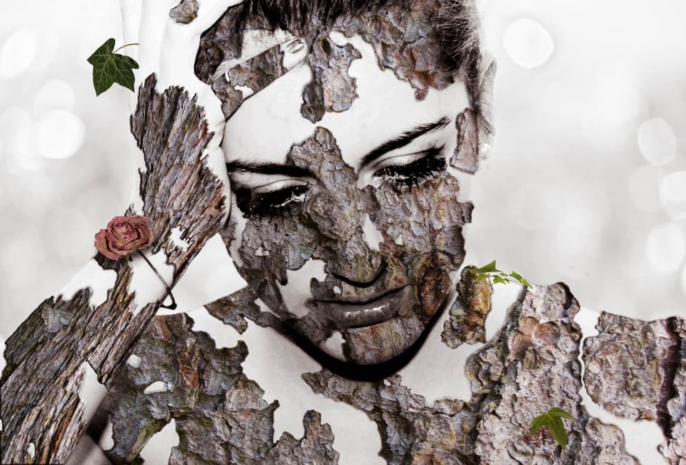 Surreal Forest Woman by Silvia Guillet — canvas wall art