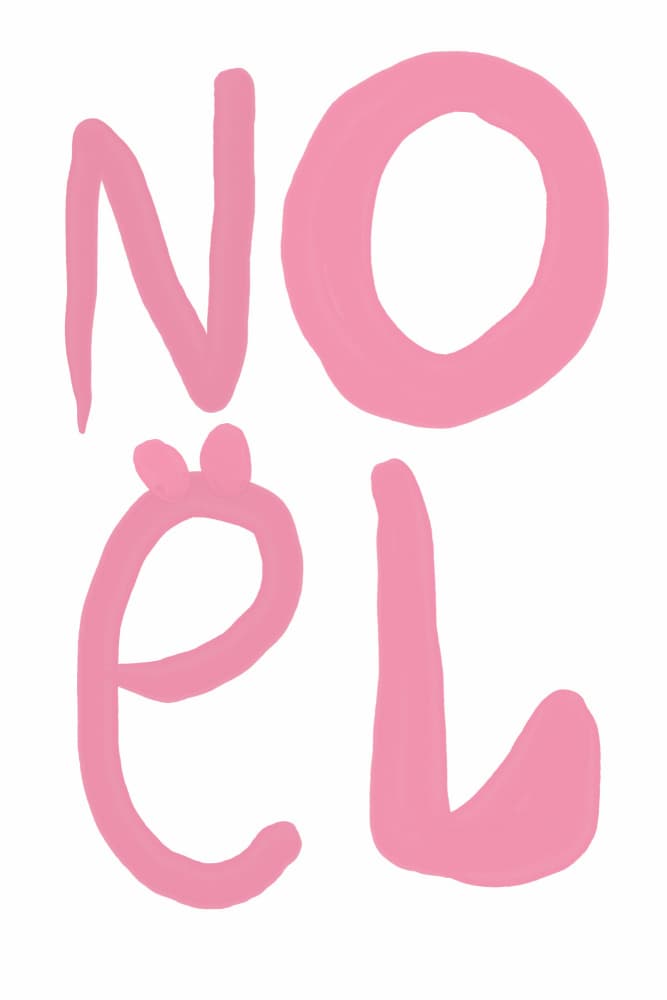 Noel(pink) by Treechild — canvas wall art