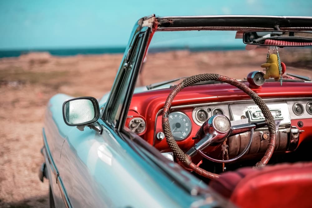 Classic Convertible Ocean View by Alexander Yakovlev — canvas wall art
