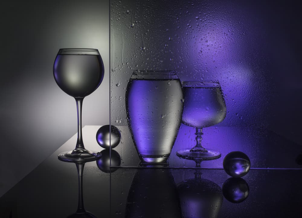 Purple Water Still Life by Evgeniy Popov — canvas wall art