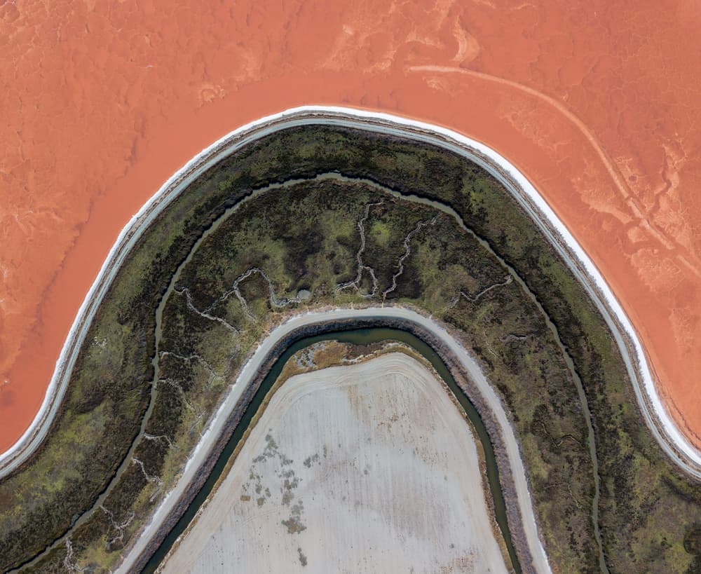 Vibrant Salt Landscape by Tomer Eliash — canvas wall art