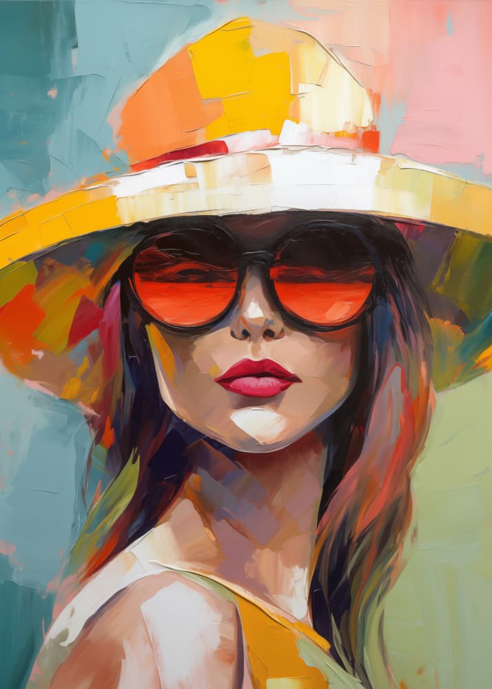 Stylish Summer Confidence by Andreas Magnusson — canvas wall art
