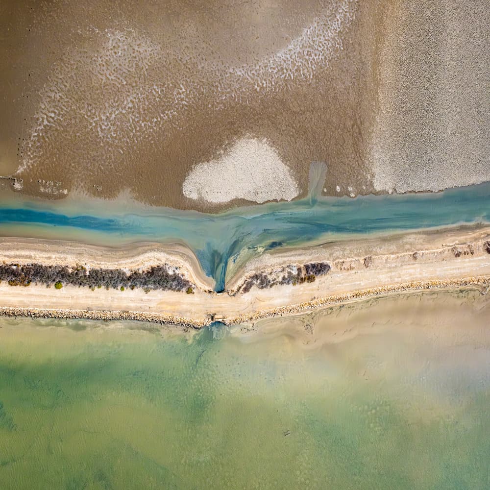 Abstract Coastal Flow by Robert Bolton — canvas wall art