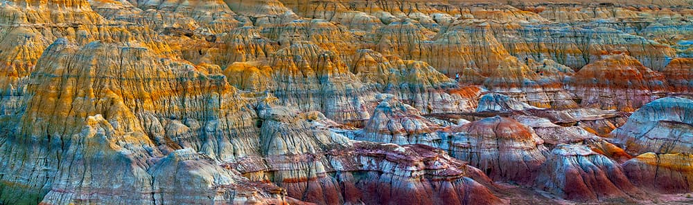 Colorful Badlands Landscape by Hua Zhu — canvas wall art