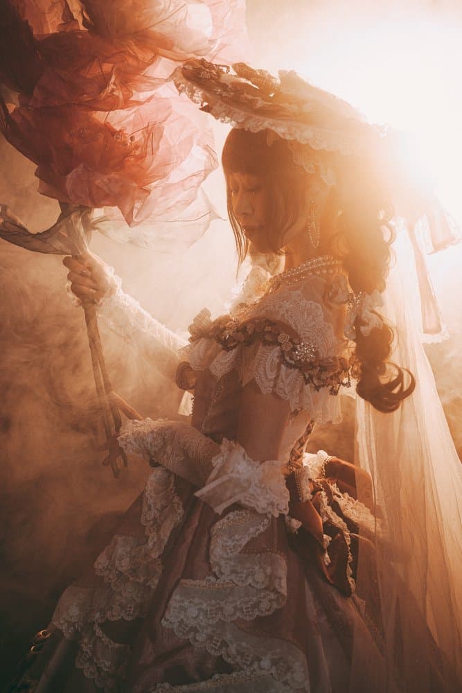 Ethereal Pink Dress by Daisuke Kiyota — canvas wall art