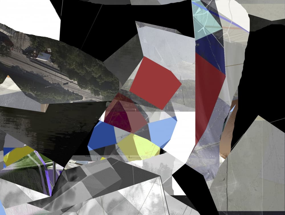 Modern Abstract Collage by Stefan Fransson — canvas wall art