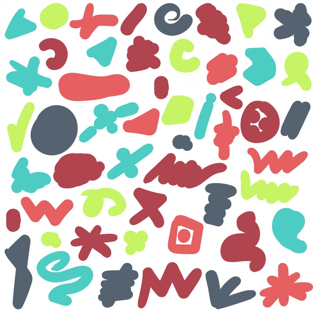 Playful Abstract Doodles by Marika Barsrsind — canvas wall art