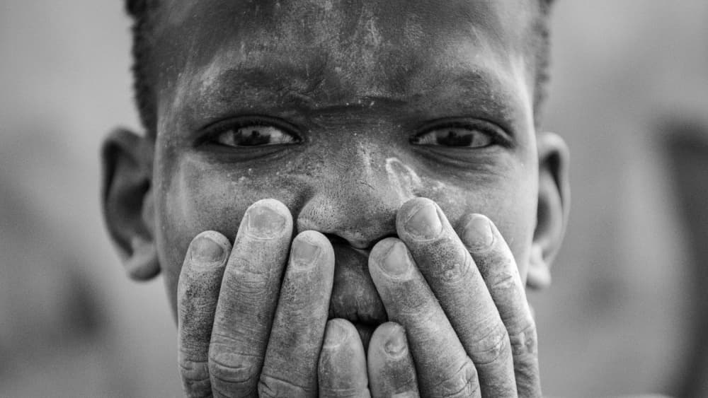 Boy's Silent Gaze by Max Vere-Hodge — canvas wall art