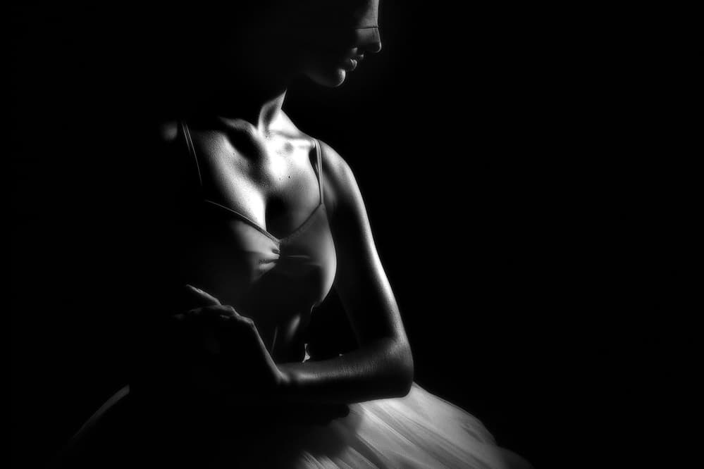 Graceful Ballerina Pose by Paulo Medeiros — canvas wall art