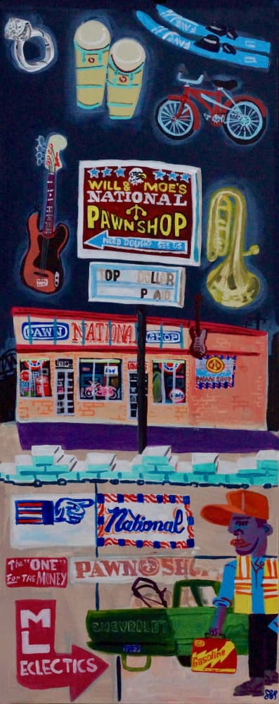 Urban Pawn Shop Scene by Steve Spencer — canvas wall art