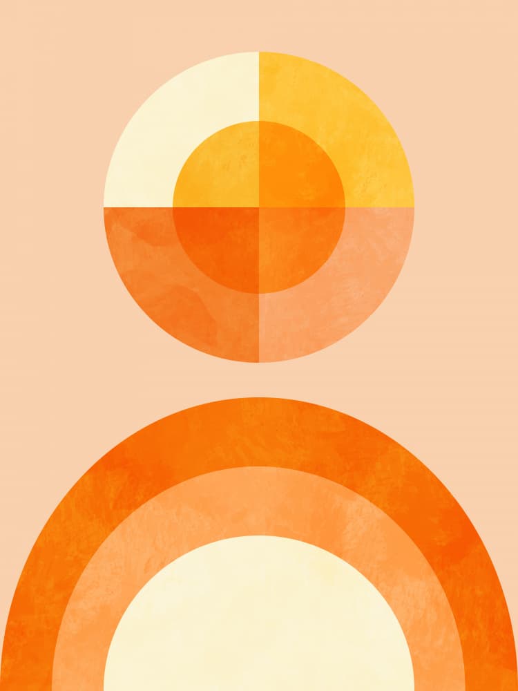 Spring Mid Rhapsody Orange 2 by Ana Rut Bre — canvas wall art