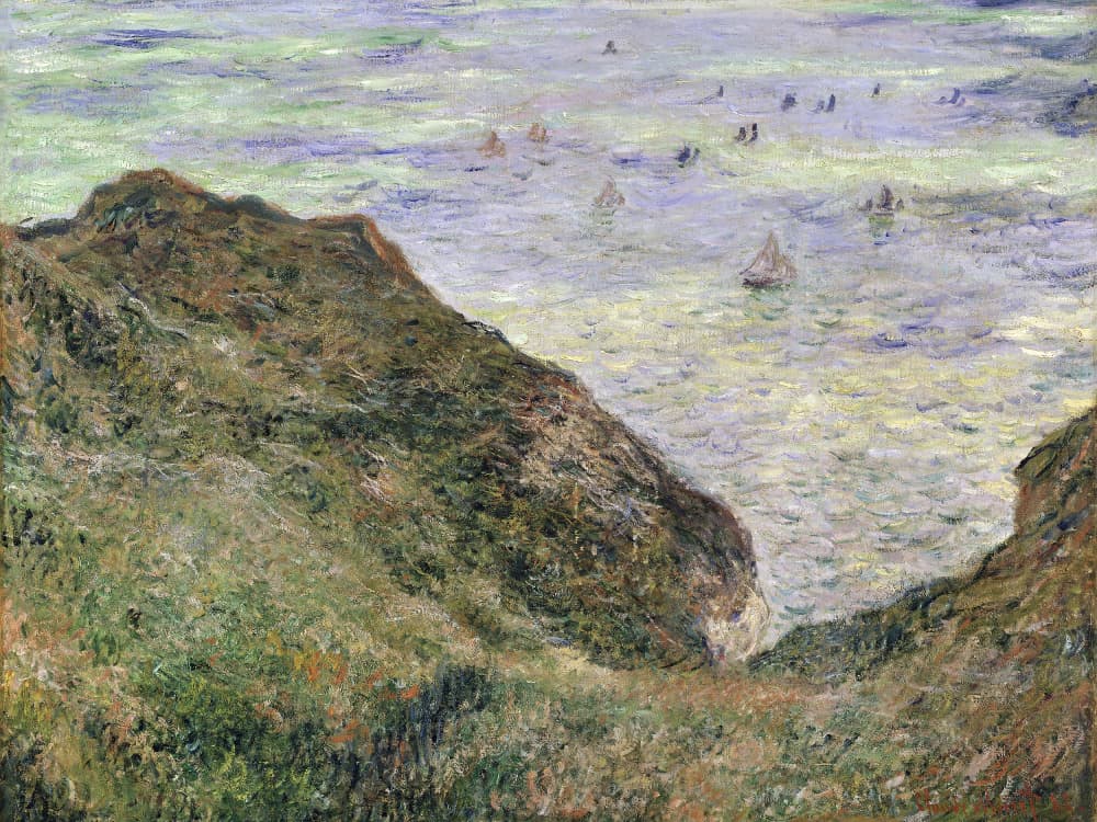 Claude Monet's View Over the Sea (1882) Famous Painting by Claude Monet — canvas wall art