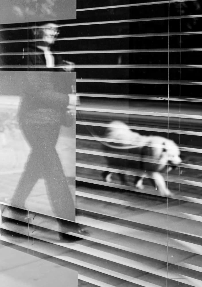 Reflected Street Walk by Anna Niemiec — canvas wall art