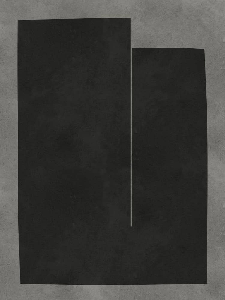 Vertical Grey Geometry by Vitor Costa — canvas wall art
