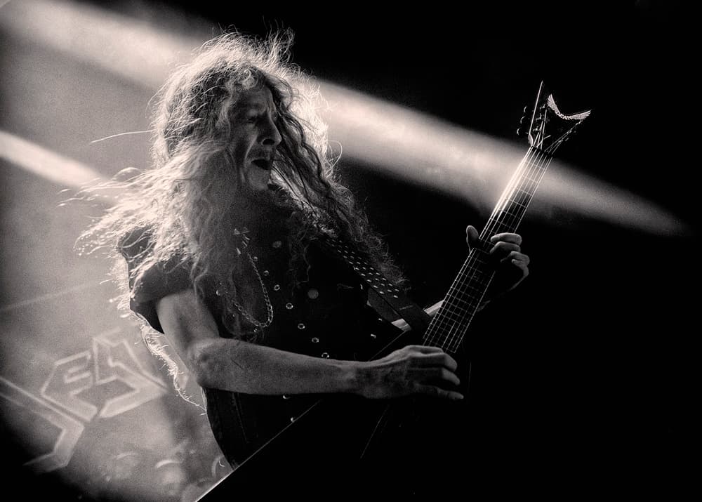 Energetic Rock Guitarist by Anders Samuelsson — canvas wall art