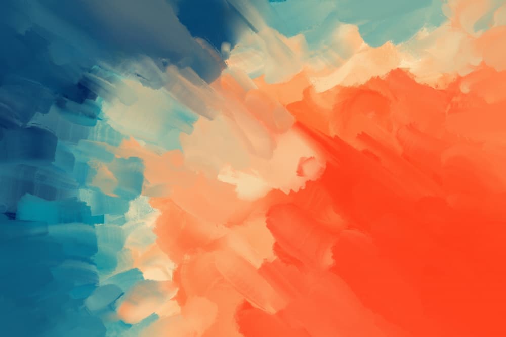 Vibrant Abstract Contrast by Ohkimiko — canvas wall art