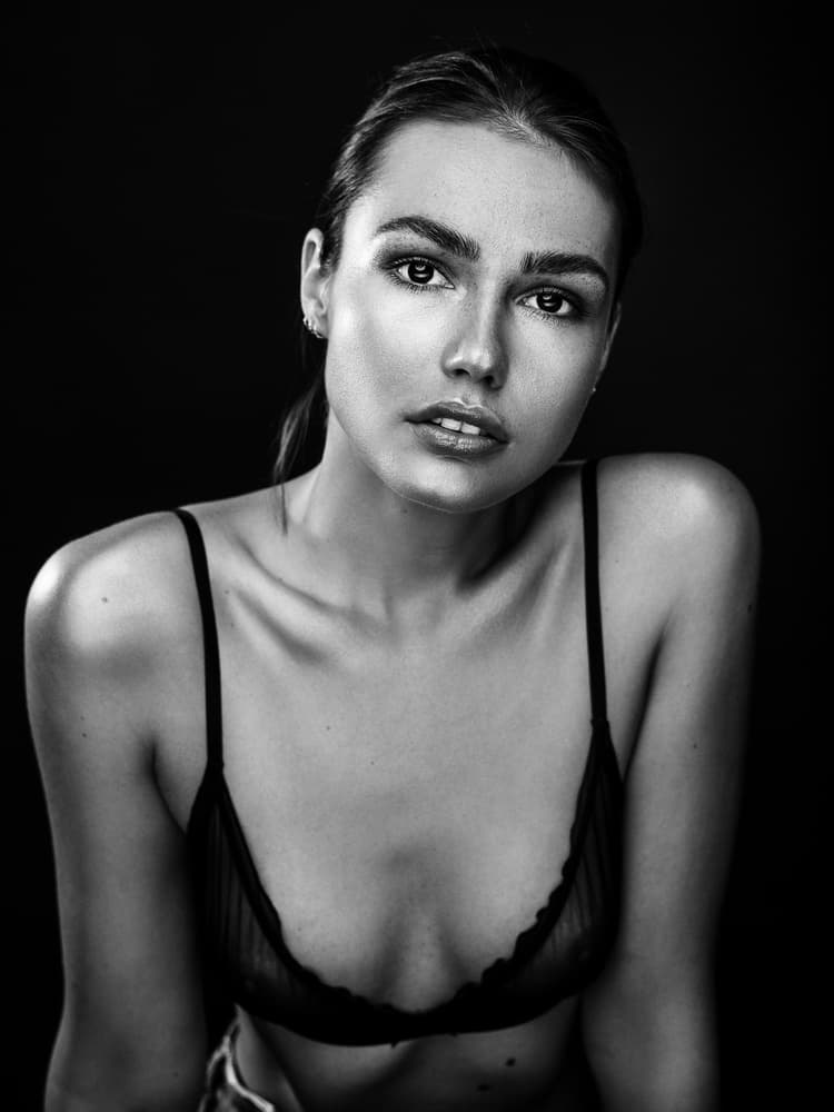 Confident Beauty Portrait by Martin Krystynek MQEP — canvas wall art