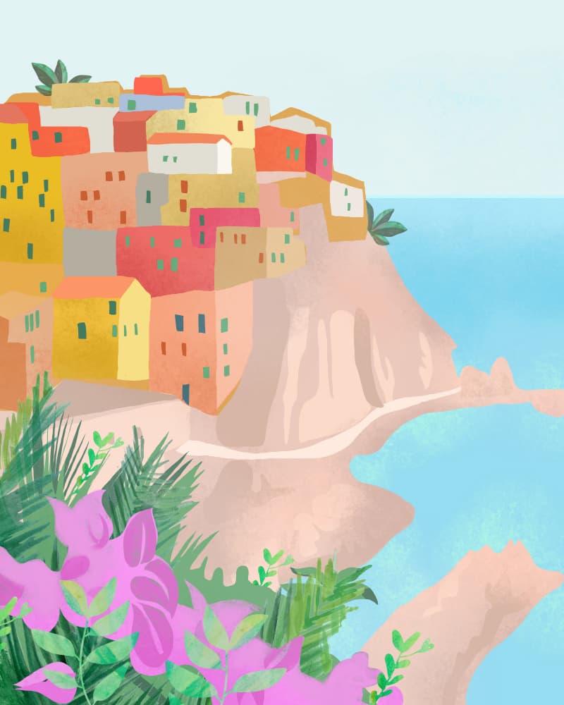 Cinque Terre, Italy by Petra Lizde — canvas wall art