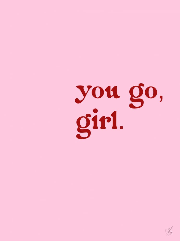You Go Girl by Anne-Marie Volfova — canvas wall art