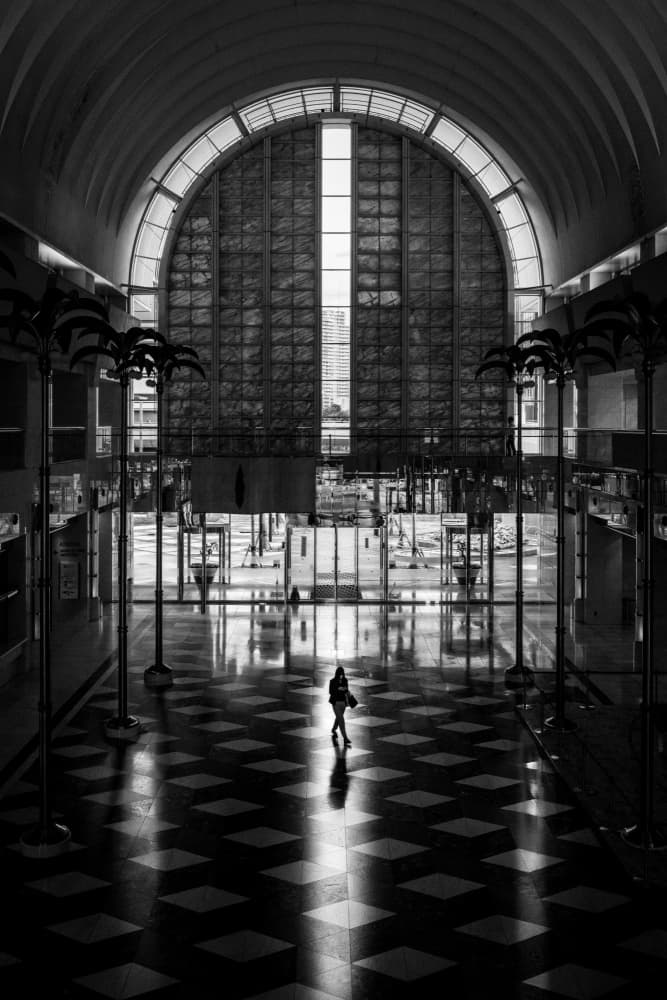 Walking Through Grand Arch by Kenichiro Tsukada — canvas wall art