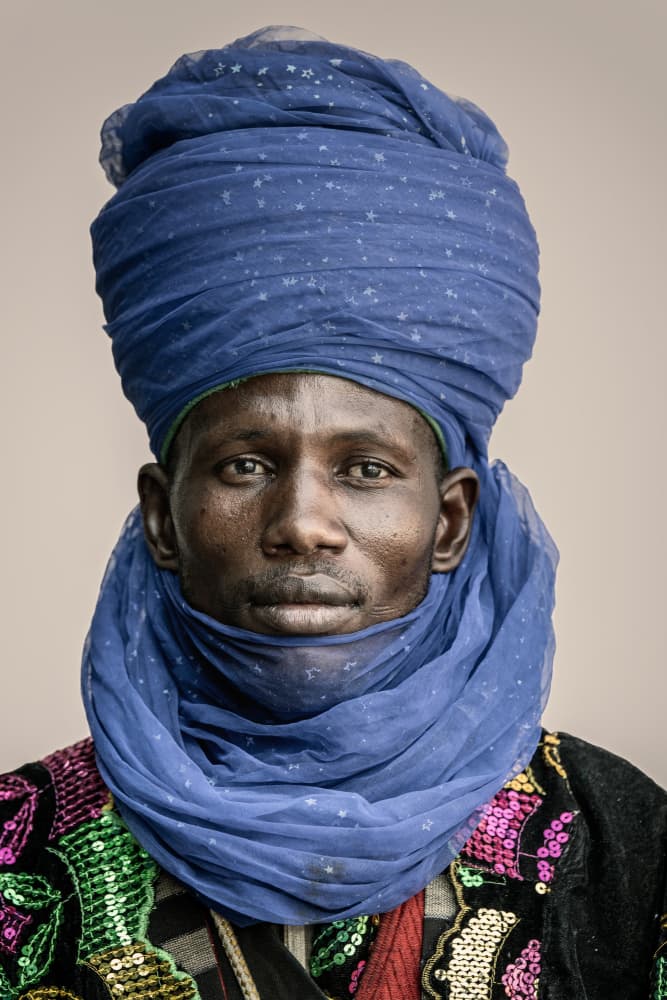 Blue Turban Man by Trevor Cole — canvas wall art