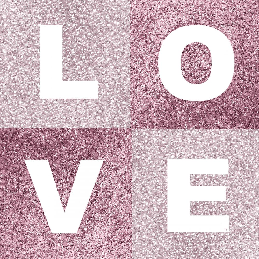 Chic Glitter Love by Martina — canvas wall art