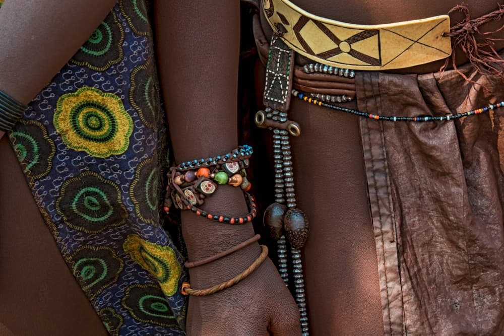 Tribal Adornments Detail by Piet Flour — canvas wall art