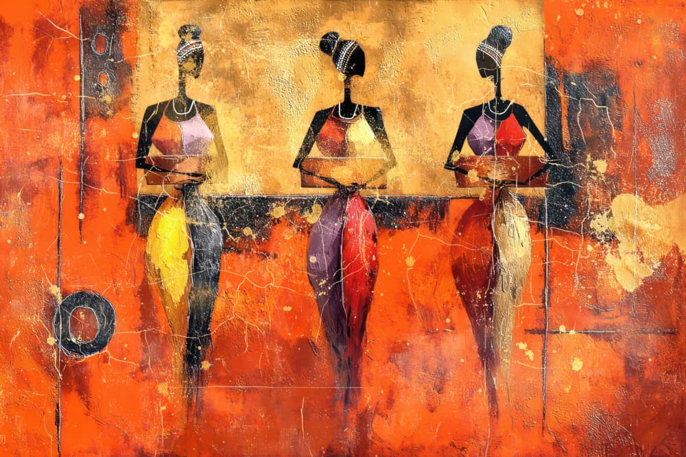 Abstract African Women by Rafal Kulik — canvas wall art