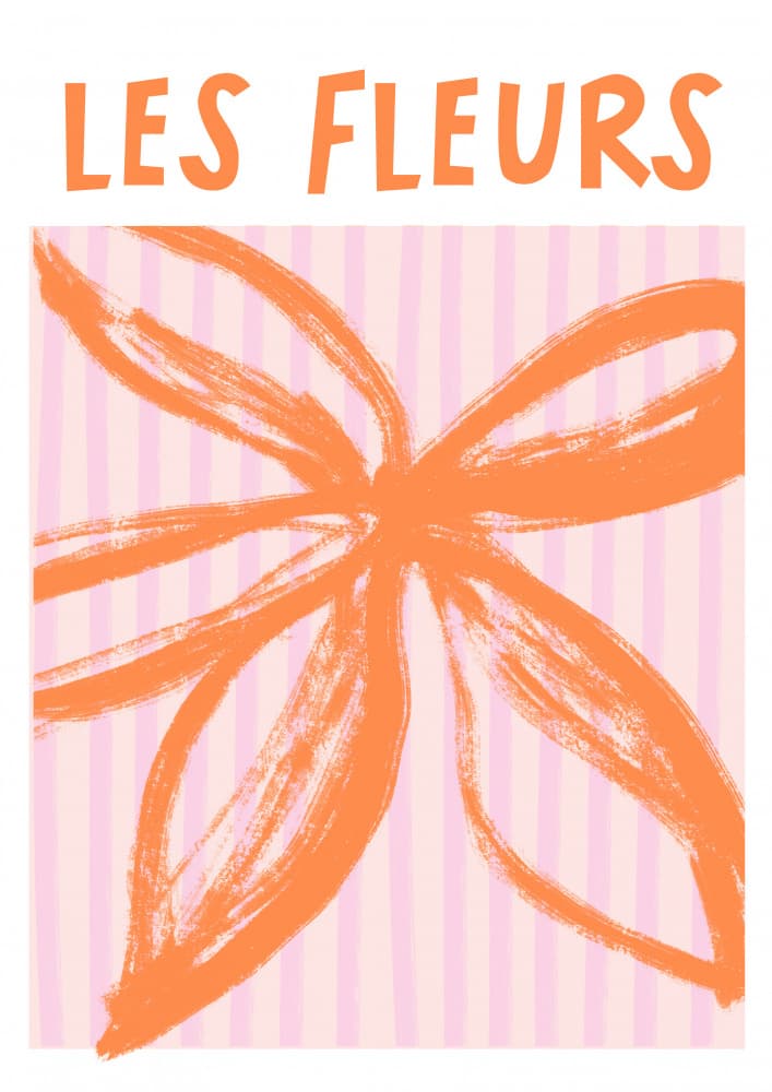 Les Fleurs Orange Bloom by Talitha McQueen — canvas wall art