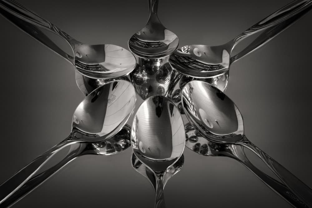 Spoon Reflections by Urs Zimmermann — canvas wall art