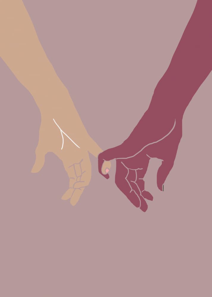 Pinky Promise Hands by Pictufy Studio II — canvas wall art