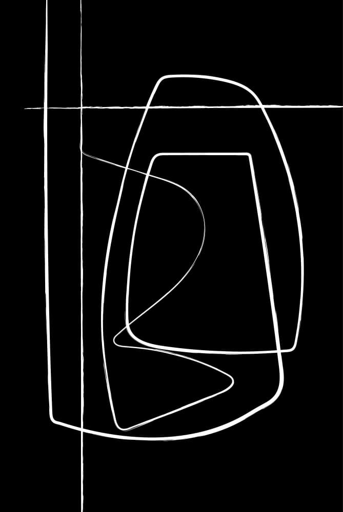 Abstract Linear Forms by Oju Design — canvas wall art