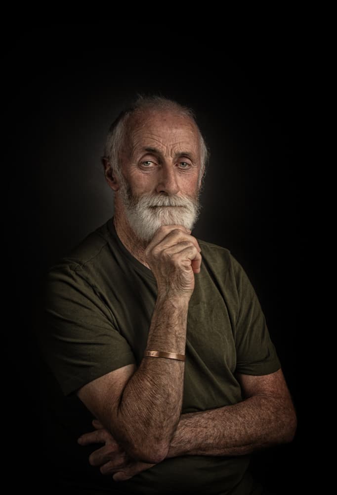 Thoughtful Bearded Man by Jonathan Power — canvas wall art