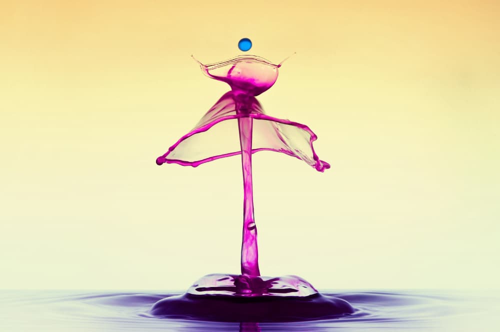 Magenta Blue Splash by Edy Pamungkas — canvas wall art