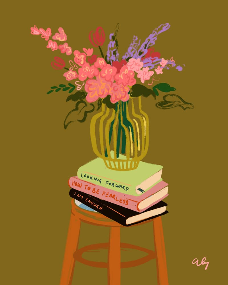 Floral Vase by Arty Guava — canvas wall art