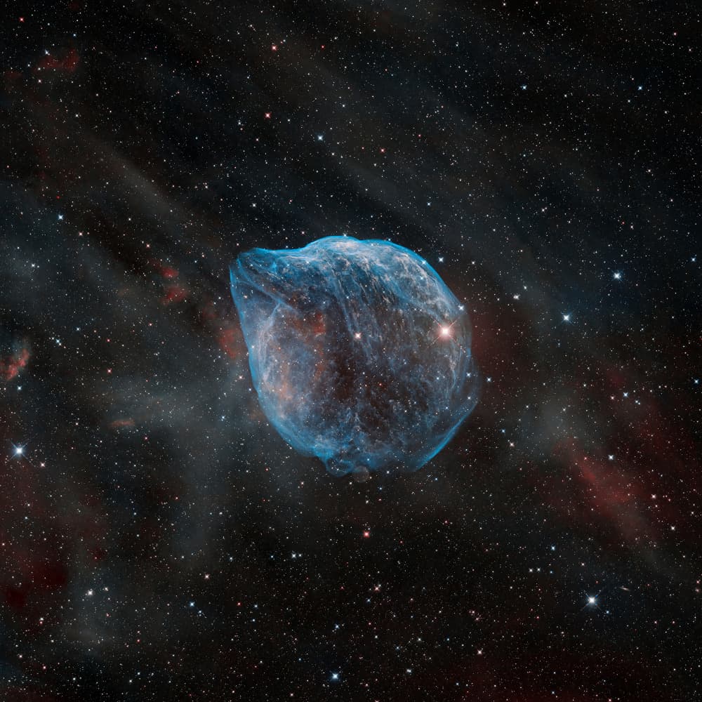 Blue Bubble Nebula by Vikas Chander — canvas wall art