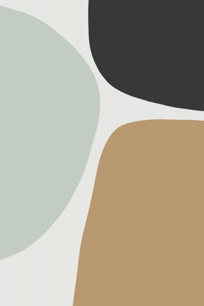 Organic Shapes in Muted Tones by uplusmestudio — canvas wall art