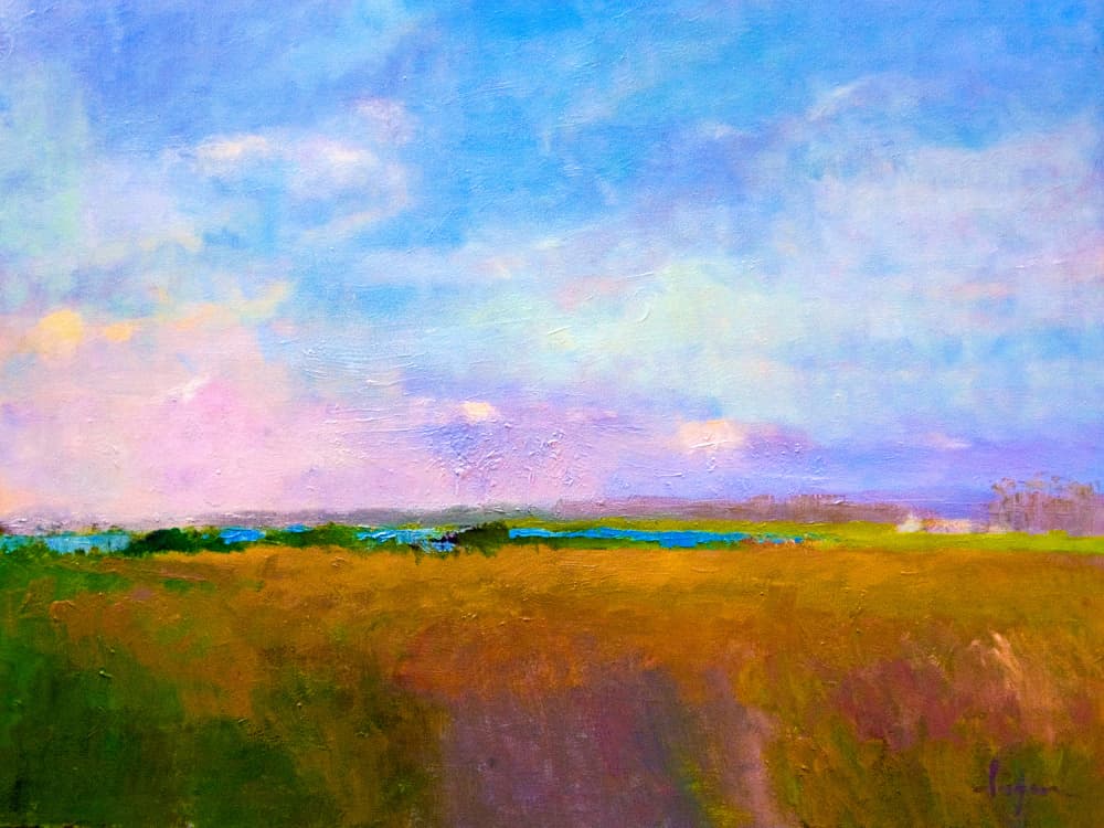 Amber Skyline by Dorothy Fagan — canvas wall art