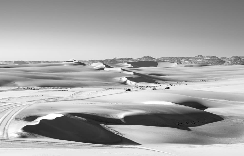 Desert Dune Shadows by Hesham Ragab — canvas wall art