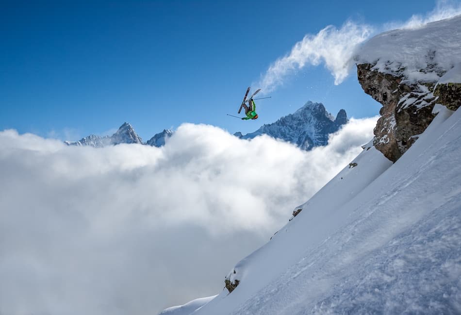 Alpine Skier Jump