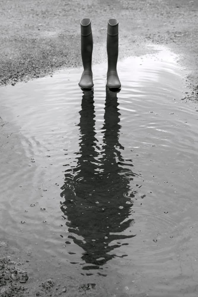 Rain Boots Reflection by Giorgio Toniolo — canvas wall art