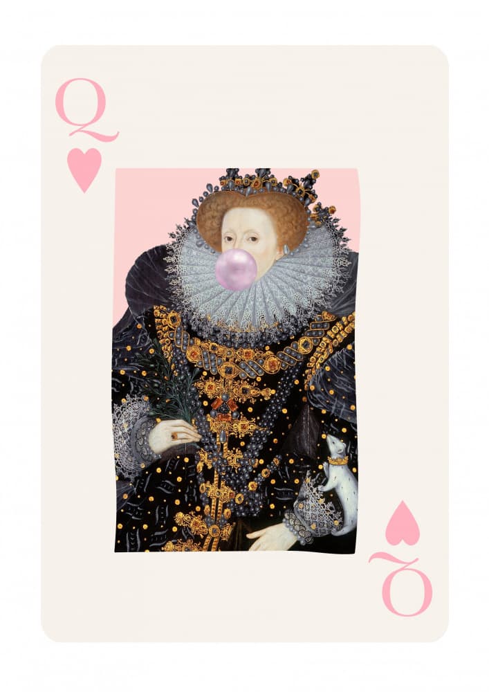 Elizabethan Bubblegum Queen by Talitha McQueen — canvas wall art