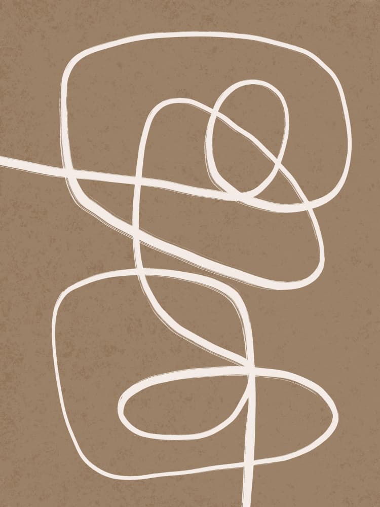 Fluid Abstract Line by Little Dean — canvas wall art